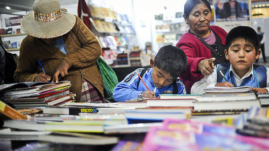 Niños en la Feria del Libro