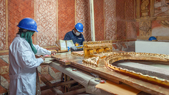 Trabajos de recuperación del Templo Santiago Apóstol de Kuñotambo