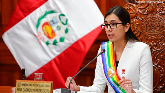 Alcaldesa encargada del Cusco, Romi Infantas Soto
