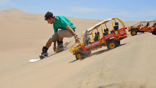 Sand boarding