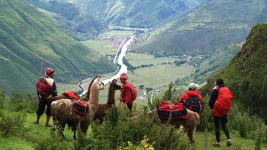 Portadores de equipaje en llamas