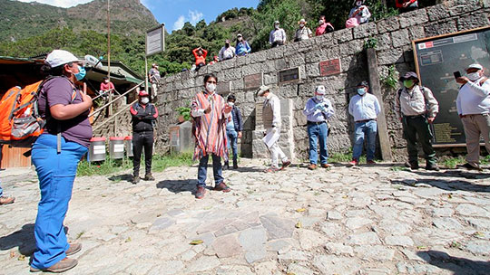 Turistas en Machu Picchu