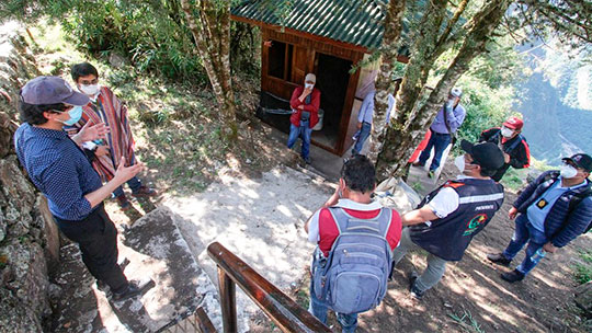 Turistas en Machu Picchu