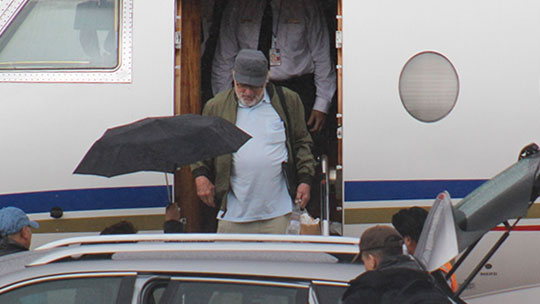Robert De Niro llegó esta tarde a Cusco en visita turística